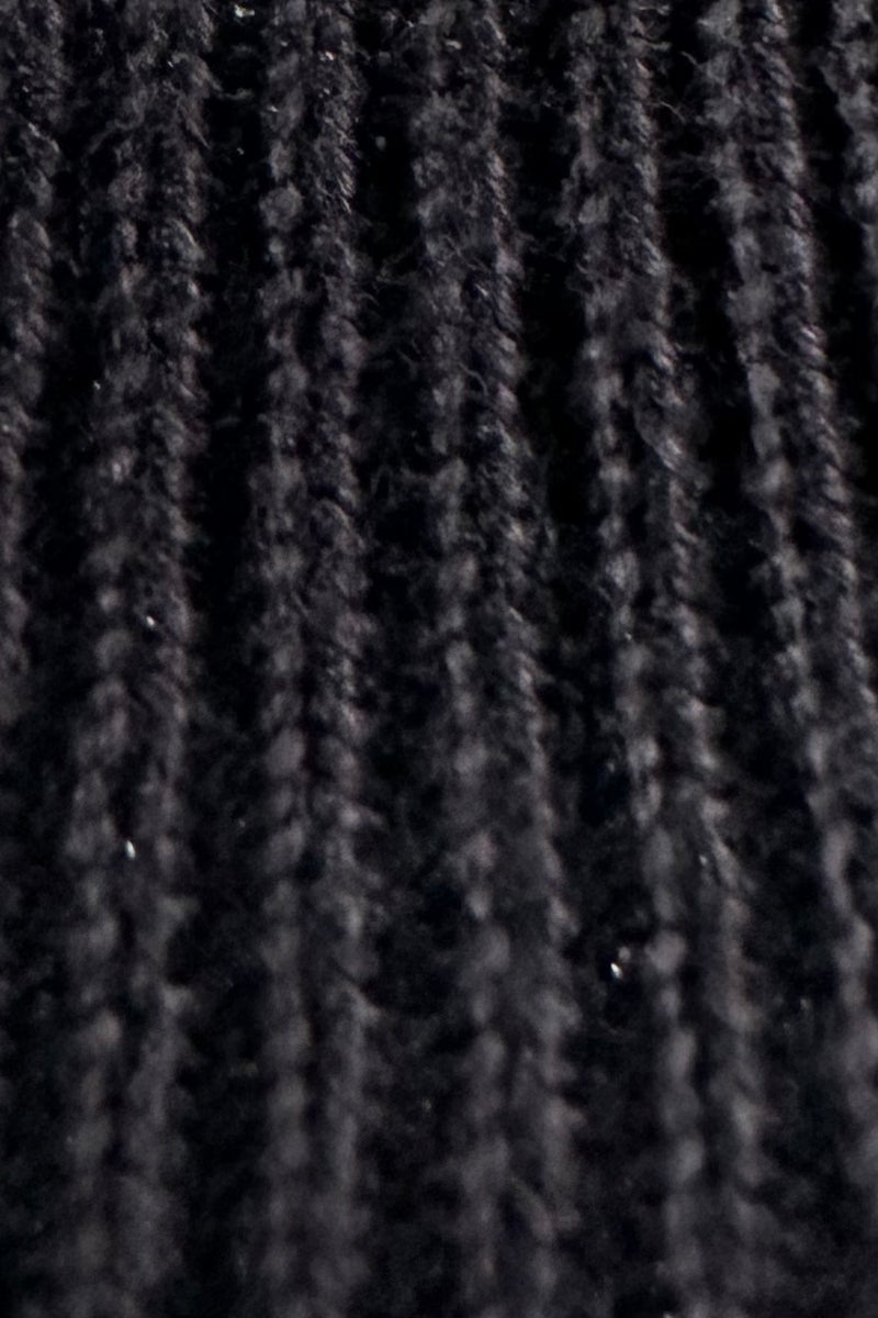 Black Pullover Fine Knit Sweater by Compania Fantastica