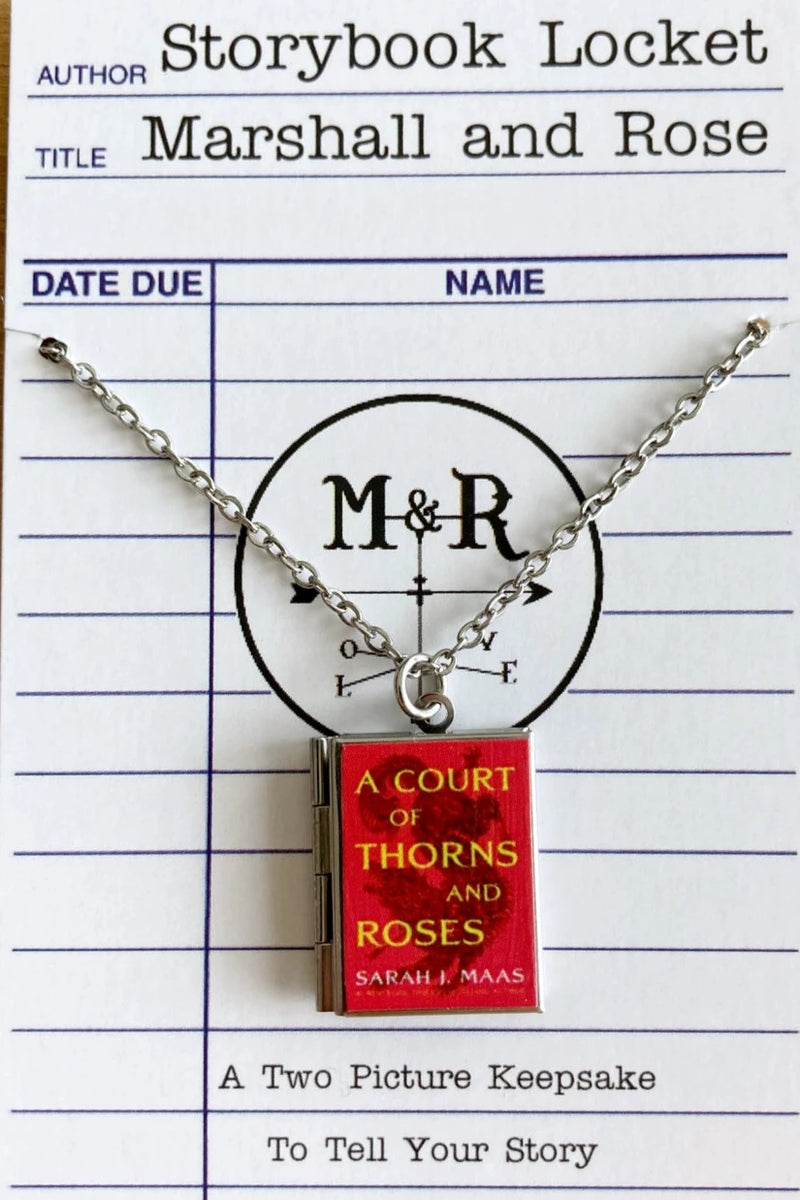 A Court of Thorns and Roses Book Locket Necklace by Marshall and Rose