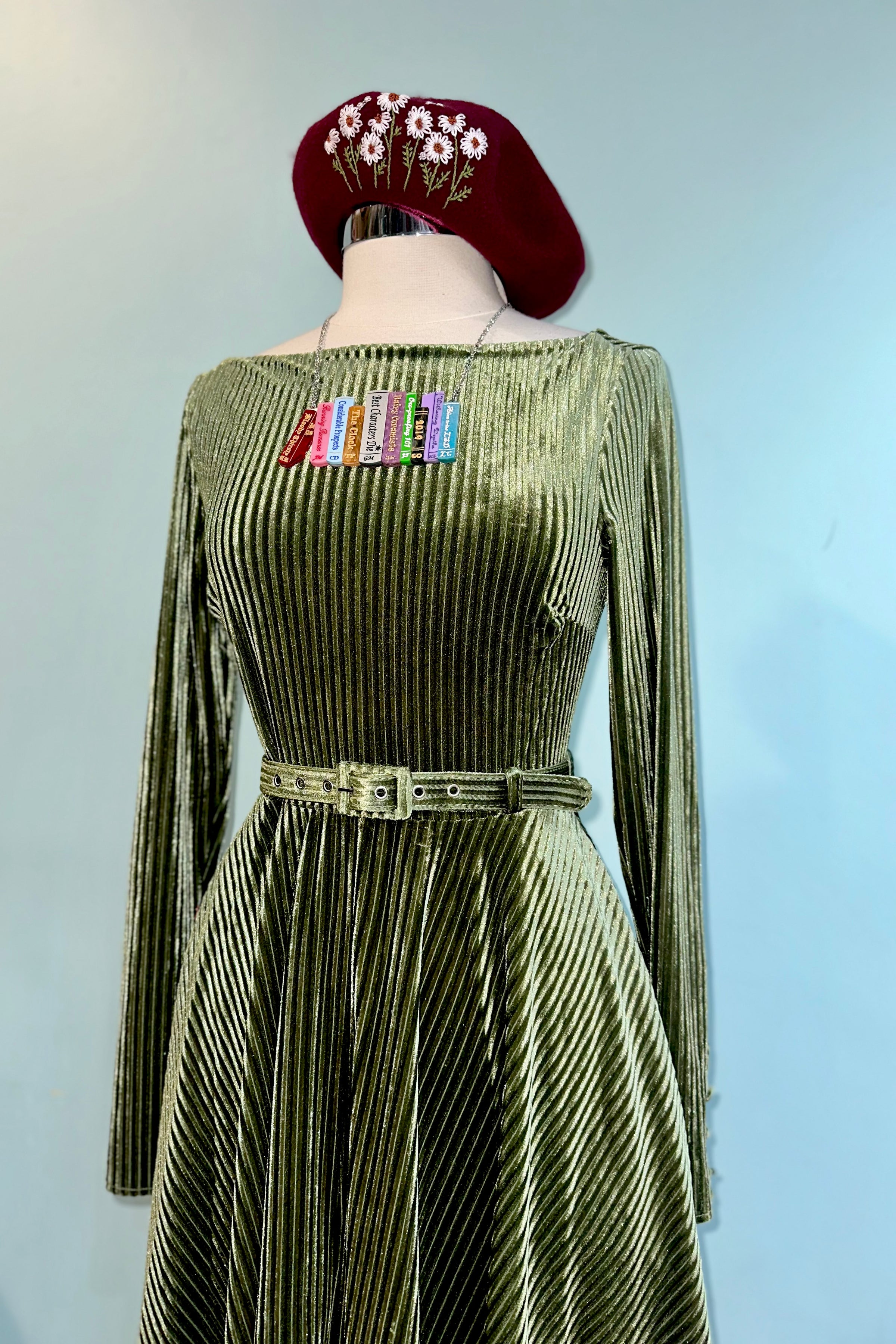 Chartreuse Long Sleeve Velvet Dress Modern Millie Chartreuse Long Sleeve Velvet Dress Modern Millie