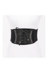 Corset Belt in Black & Gunmetal