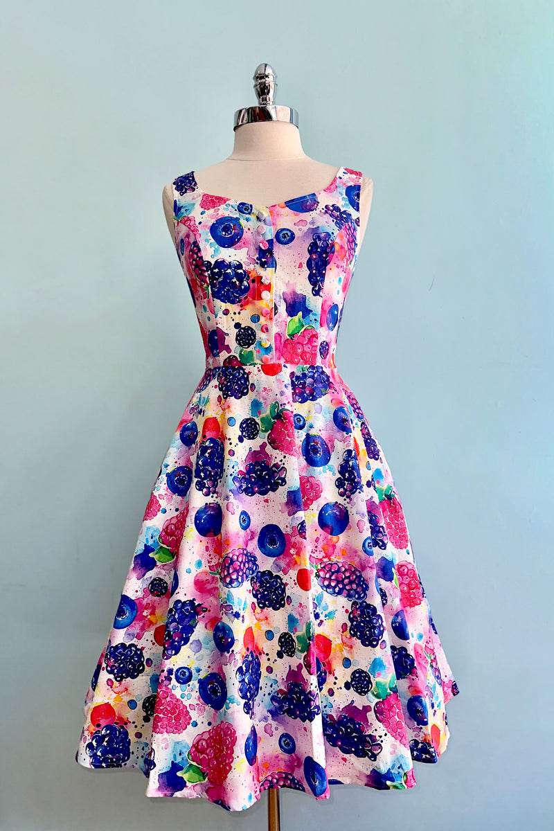 Watercolor Berries Heidi Dress by Miss Lulo