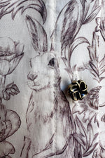 Off-White Bunny Toile Blouse by Banned