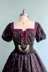 Mystical Puff Sleeve Dress in Black