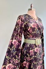 Velvet Flora Bell Sleeve Wrap Dress by Voodoo Vixen