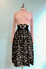 Pink Lace High Neck Top by Molly Bracken