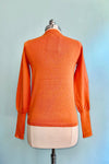 Orange Pullover Fine Knit Sweater by Compania Fantastica