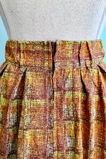 Rust Multi Plaid Doris Skirt by Retrolicious