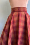 Autumn Plaid Flannel Circle Skirt by Heart of Haute