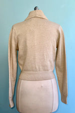 Beige Violet Cardigan by Banned