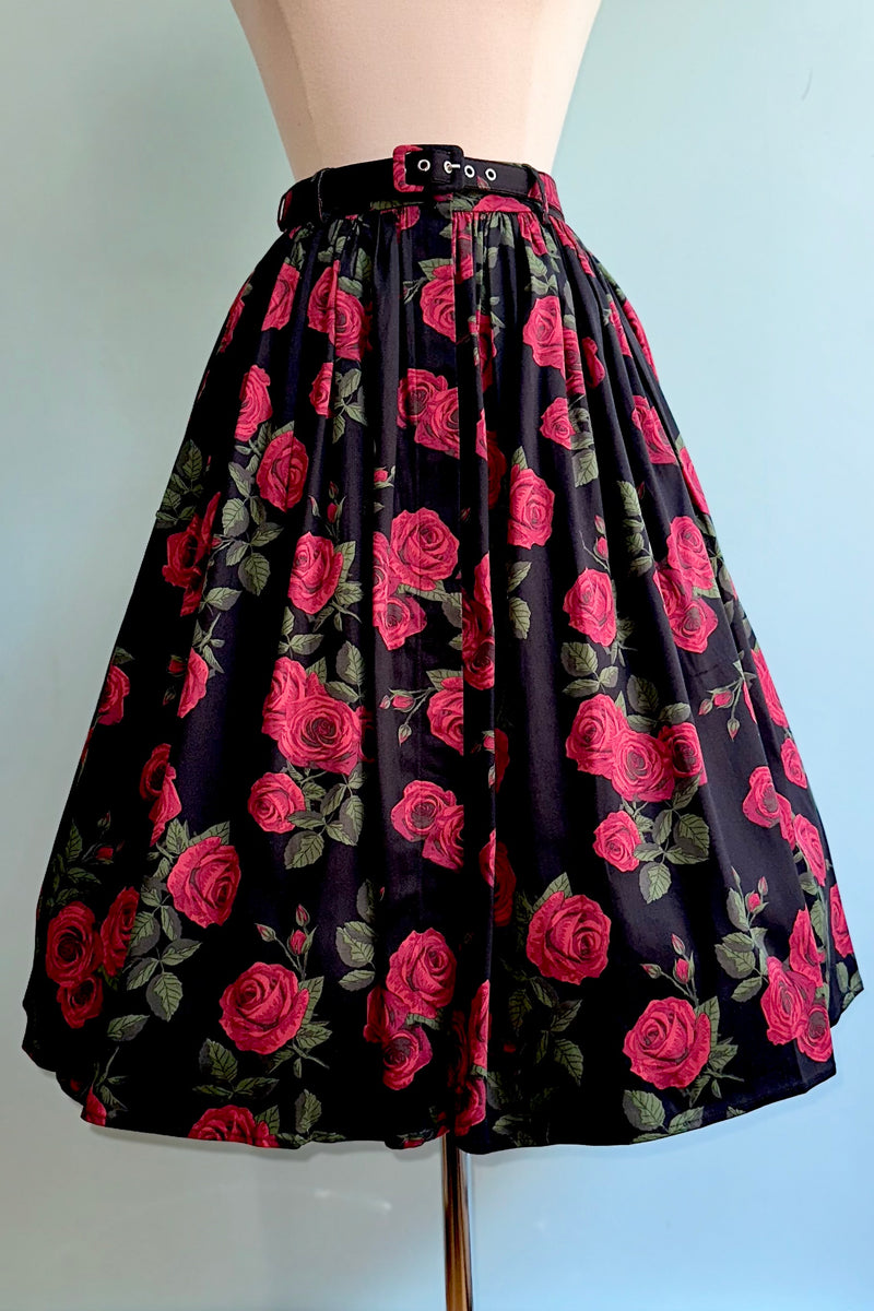 Roses Pleated Skirt by Banned