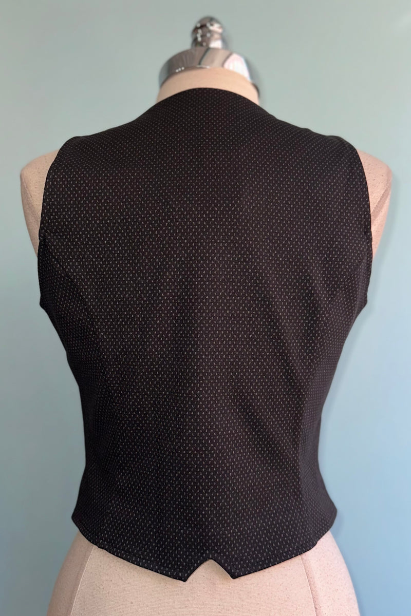 Charcoal Dot Vest by Heart of Haute