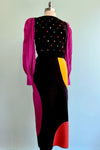 Rainbow Dot Embroidered Black Sweater Vest by Tulip B.