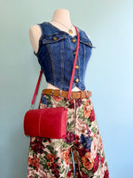 Floral Tapestry Barrel Leg Cropped Pants