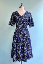 Purple Daria Flutter Sleeve Dress by Molly Bracken