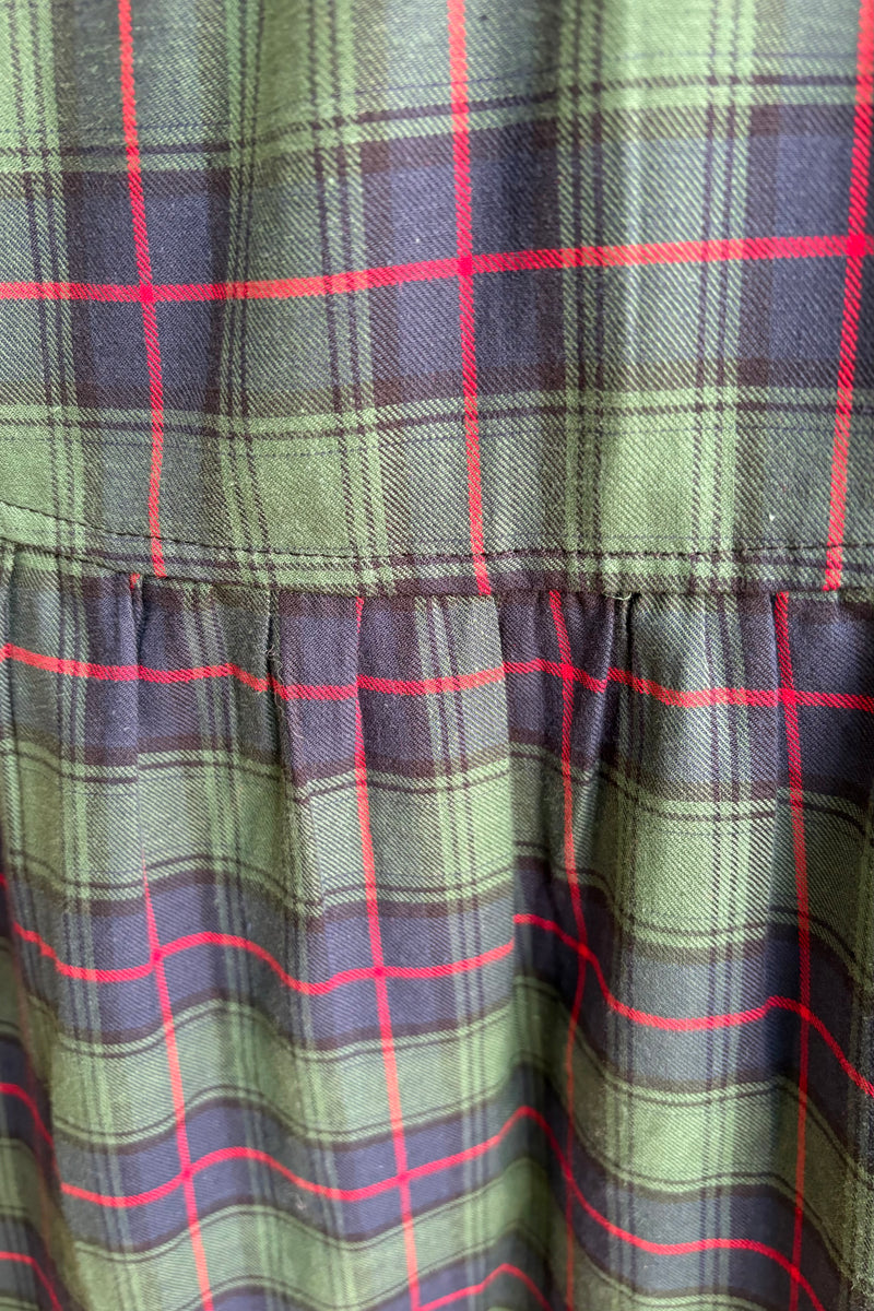 navy and green plaid dress The Ellie Nap Dress
