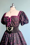 Mystical Puff Sleeve Dress in Black