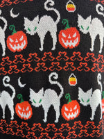 Jack O' Lantern Fair Isle Long Cardigan Sweater