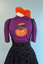 Cecelia Halloween High Waisted Suspender Skirt by Banned