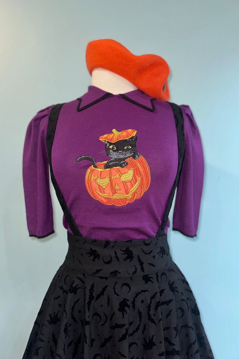 Cecelia Halloween High Waisted Suspender Skirt by Banned