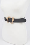Snake Belt in Black and Gold