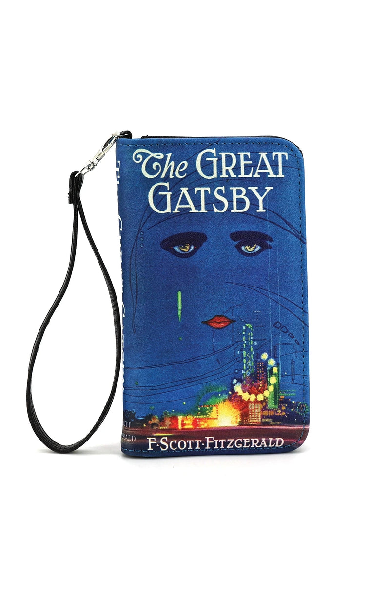 The Great Gatsby Book Wallet in Blue