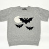Bettie Bats Short Sleeve Grey Sweater by Astro Betty