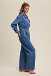 Denim Utility Jumpsuit