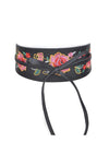 Embroidered Floral Wrap Belt in Multiple Colors