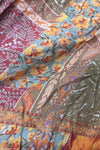 Smocked Ruffled Patchwork Maxi Dress