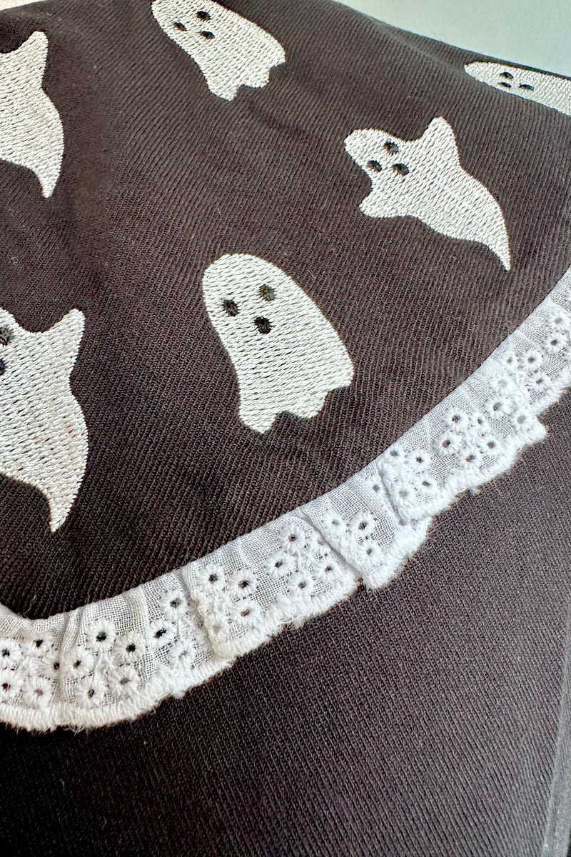Phantomette Ghost Blouse by Hell Bunny