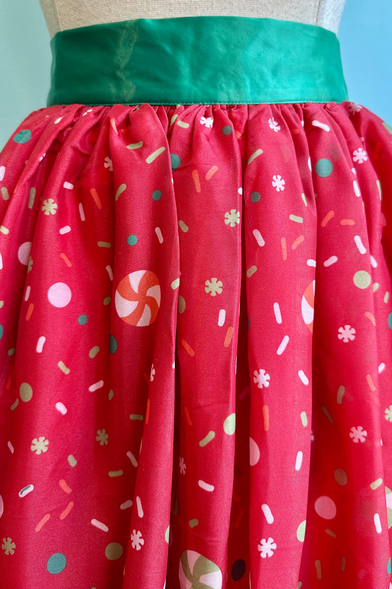 Gingerbread Border Full Skirt