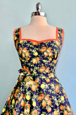 Navy Oranges Sadie Dress by Heart of Haute