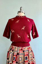 Red Quilt Florence Skirt by Palava