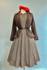 Black and Brown Plaid Wilma Dress by Banned