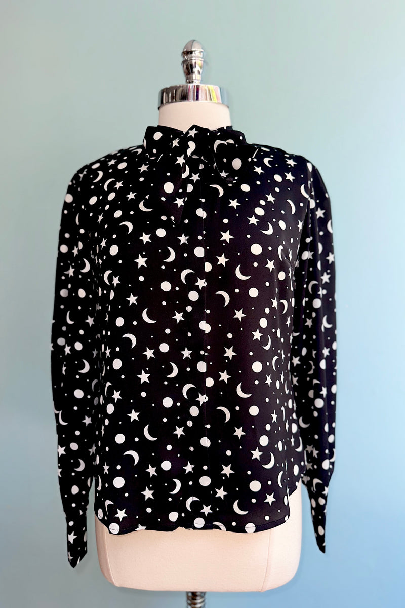Moon and Stars Blouse in Black by Banned
