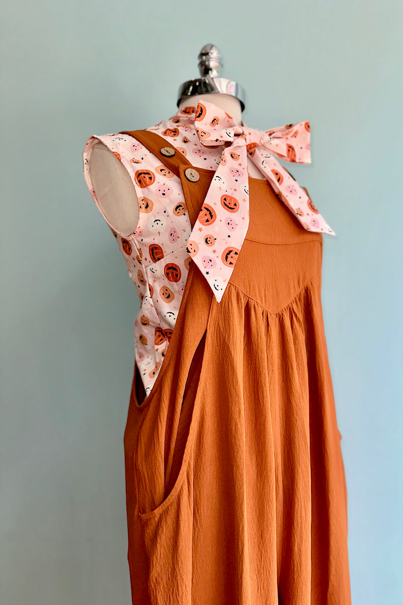 Toffee Wide Leg Jumpsuit