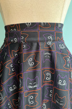 Kitty Cat Black Skirt by Banned