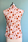Pink Jack O' Lantern Bow Top by Retrolicious