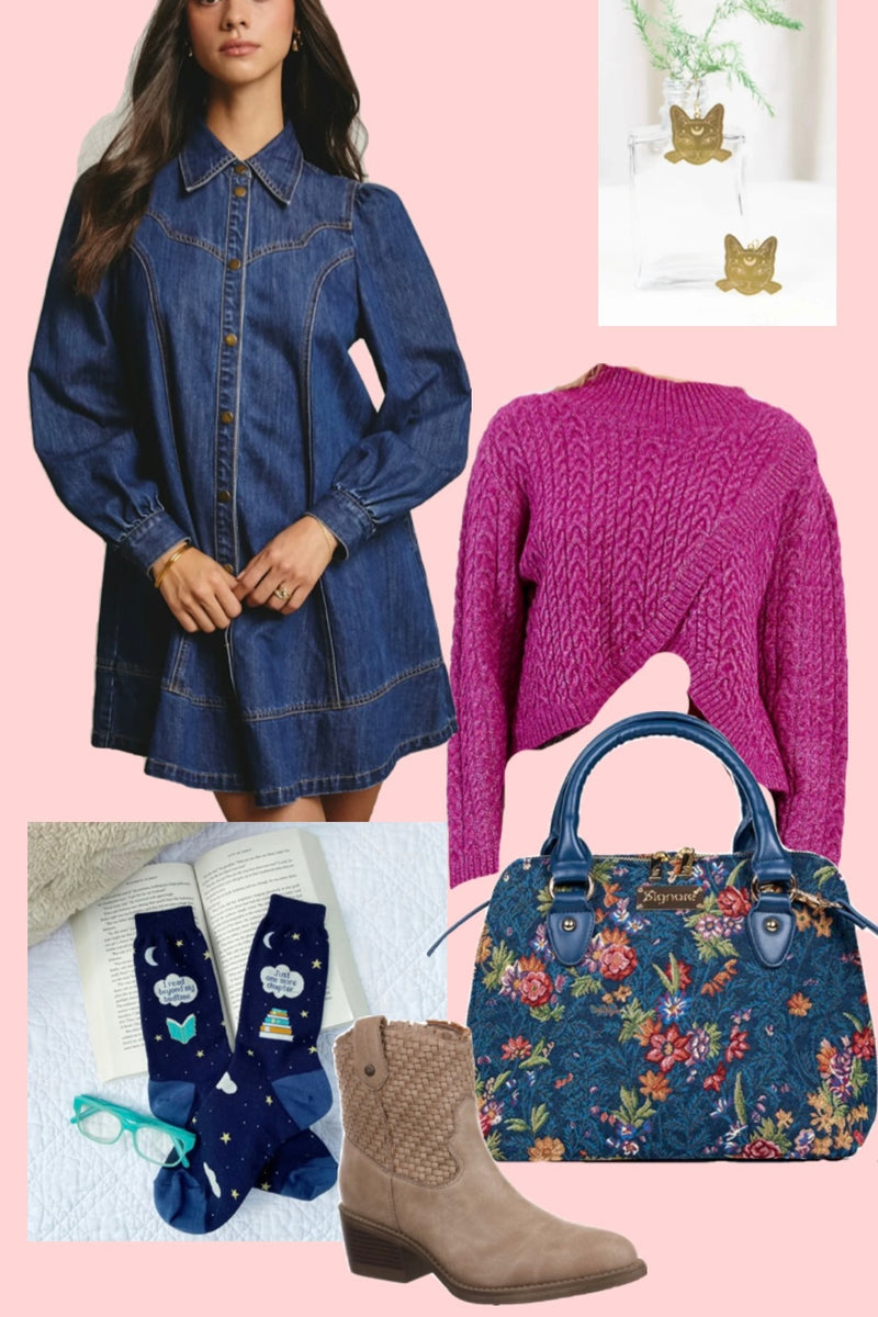Magenta Mock Neck Criss Cross Front Sweater by Molly Bracken