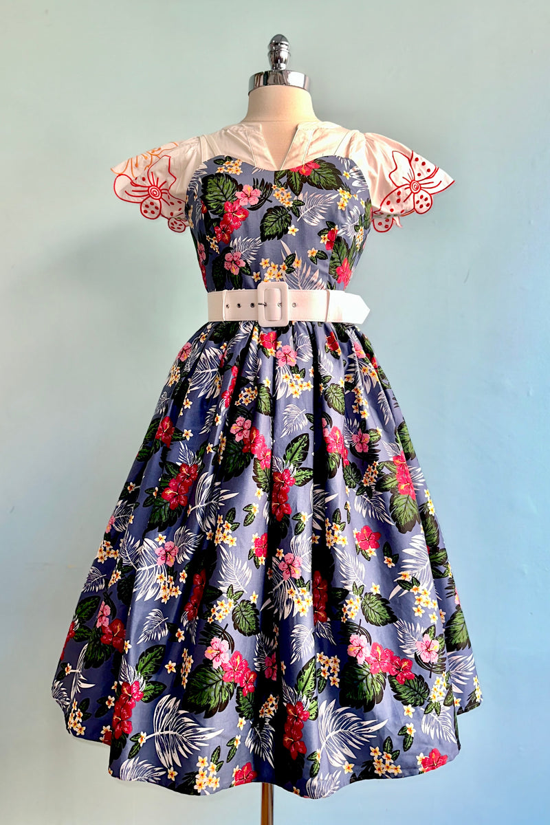 Jade Tropical Oasis Dress by Collectif