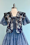 Denim Ruffle Sleeve Smocked Dress
