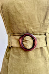Olive Corduroy Shift Dress by Voodoo Vixen