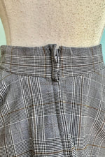 Back to Business Plaid Circle Skirt by Banned