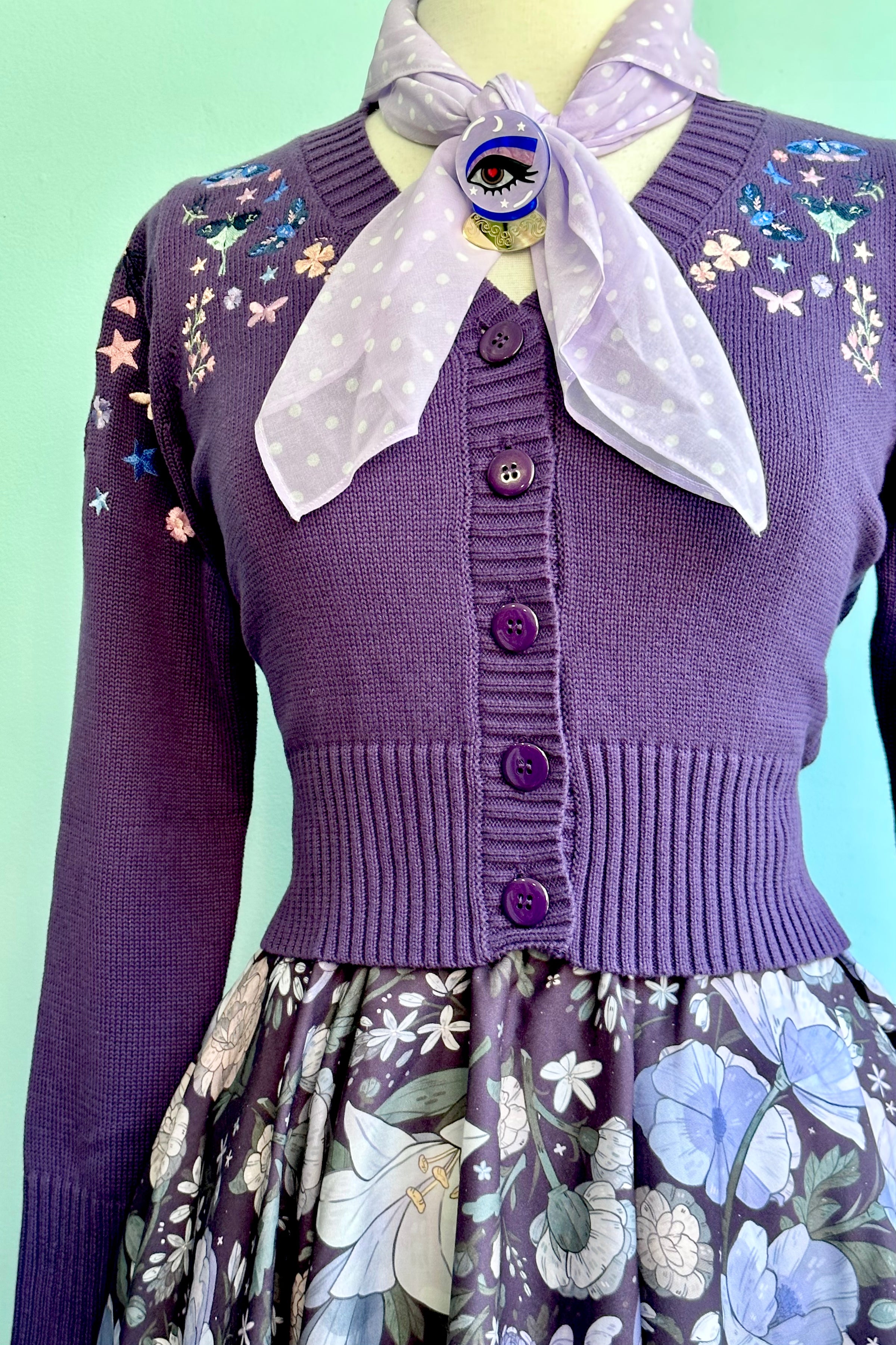 Ya-Ya Da-Da Feather Skirt Lavender Medium 5/6-7/8