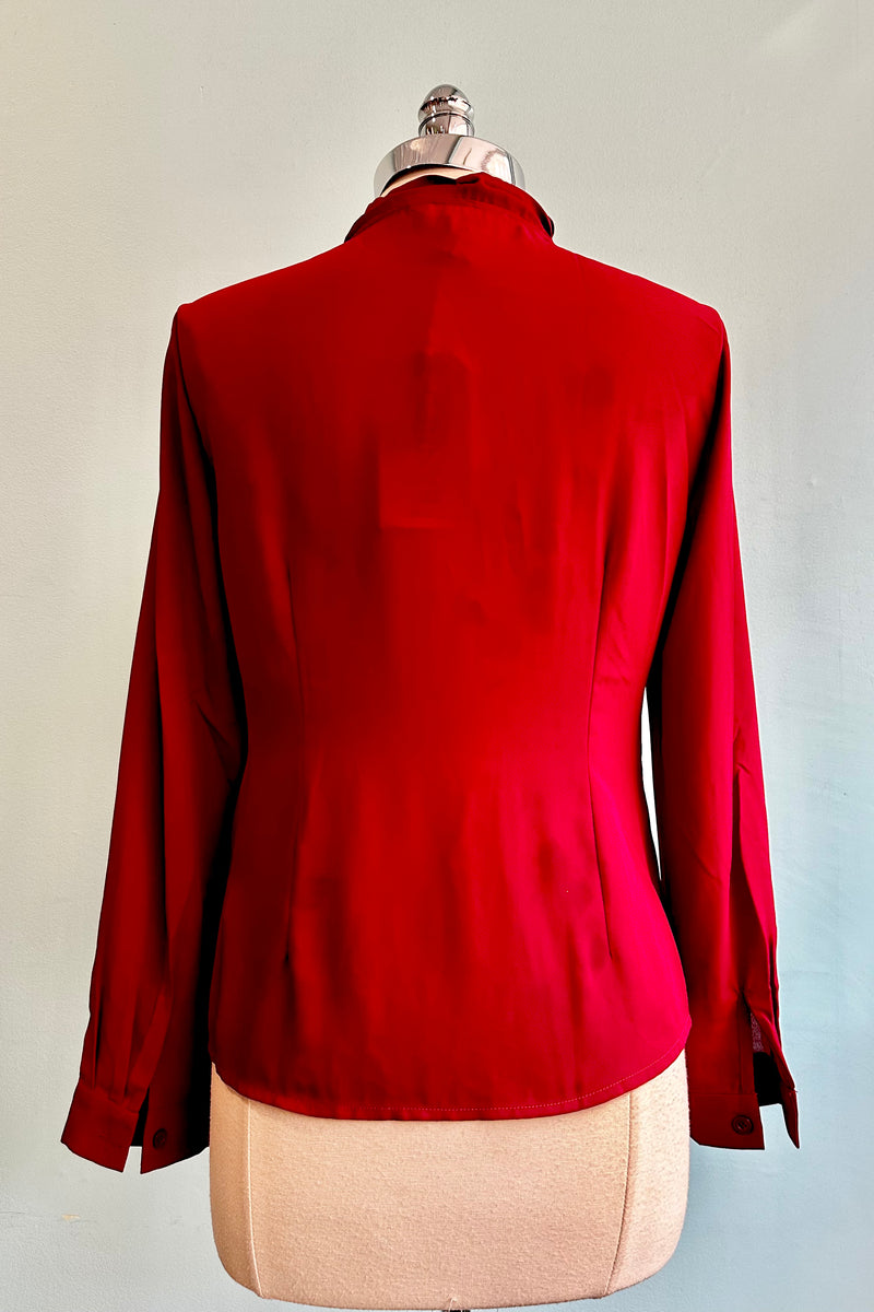 Red Neck-Tie Blouse by Banned