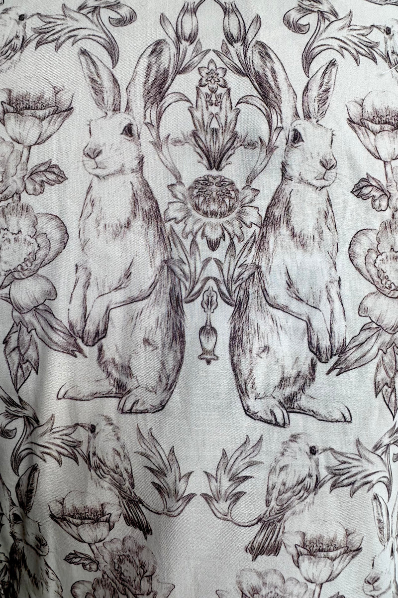 Off-White Bunny Toile Blouse by Banned