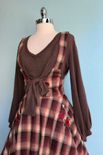 Brown Knit Vest by Heart of Haute