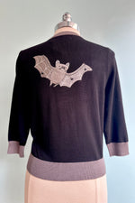Moonlit Bats Embroidered Skye Cardigan by Miss Lulo