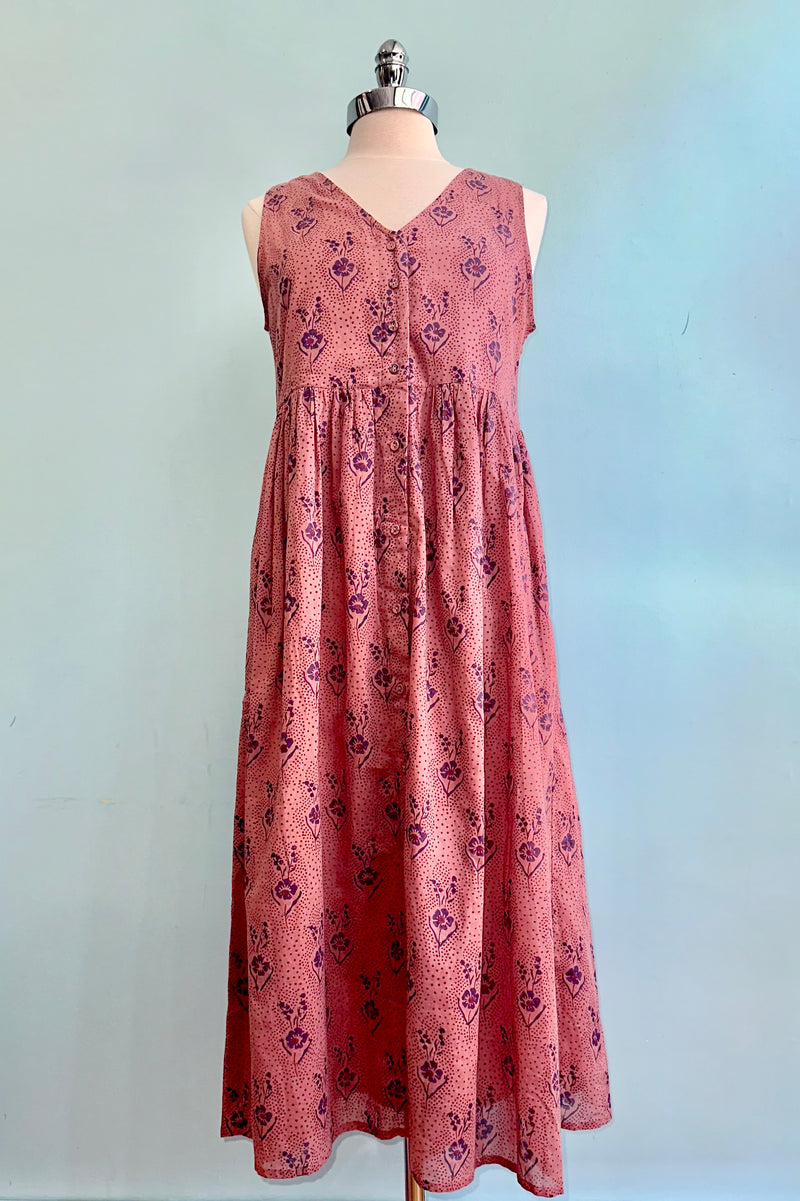 Olivia Midi Dress in Rose by Mata Traders