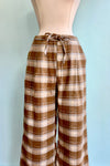 Beige Plaid Pants by Compania Fantastica
